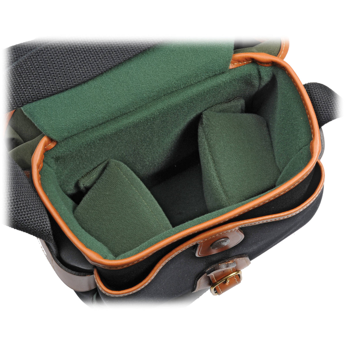 Bolso Bandolera Billingham Hadley Digital (Negro lona / Arena cuero Trim, 3L) - vista frontal