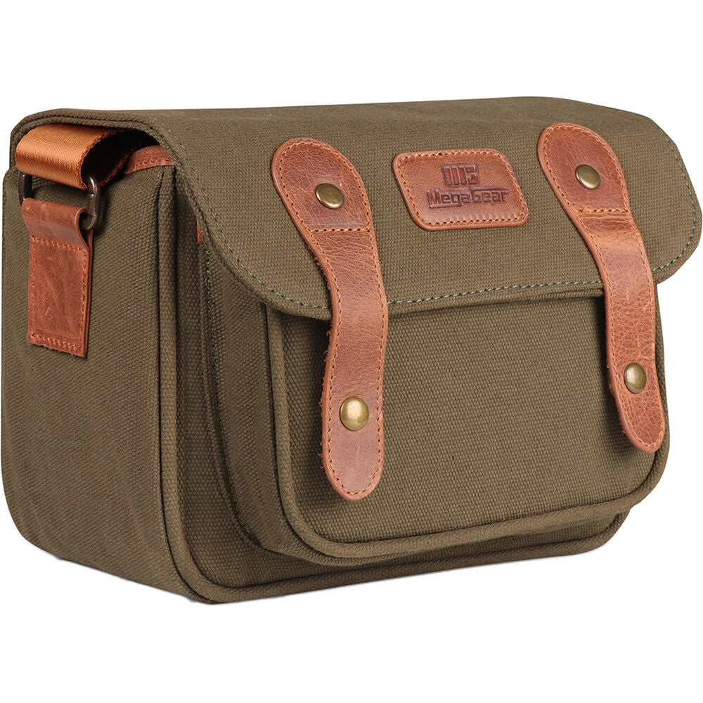 Bolso Bandolera MegaGear Sequoia de lona (Chico) - puertos y conexiones