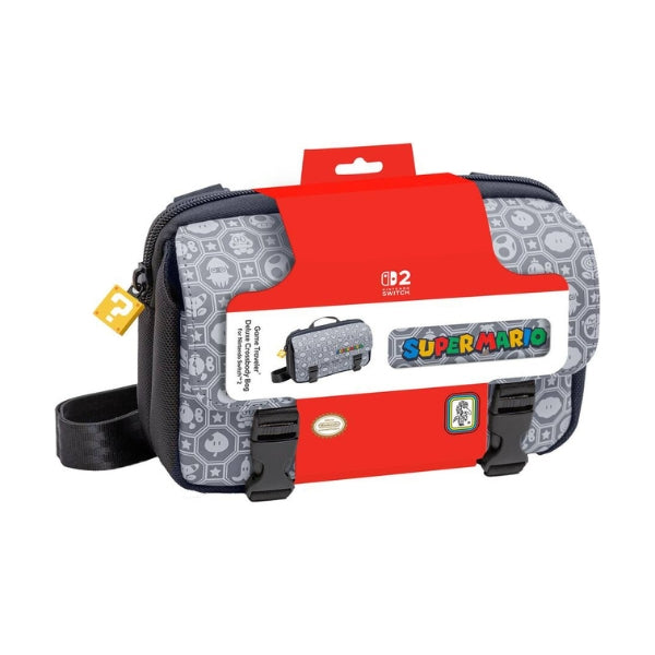 bolso-bandolera-rds-industries-game-traveler-deluxe-super-mario-de-nylon-con-compartimentos-para-nintendo-switch-2-switch-y-oled-negro