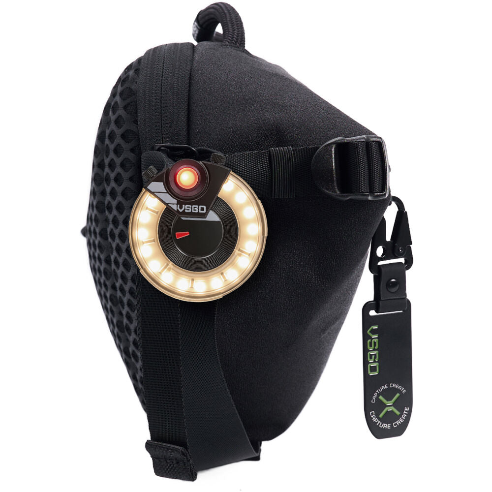 Bolso Bandolera VSGO Negro Snipe Casual Shuttle (Negro, 4L) - vista lateral