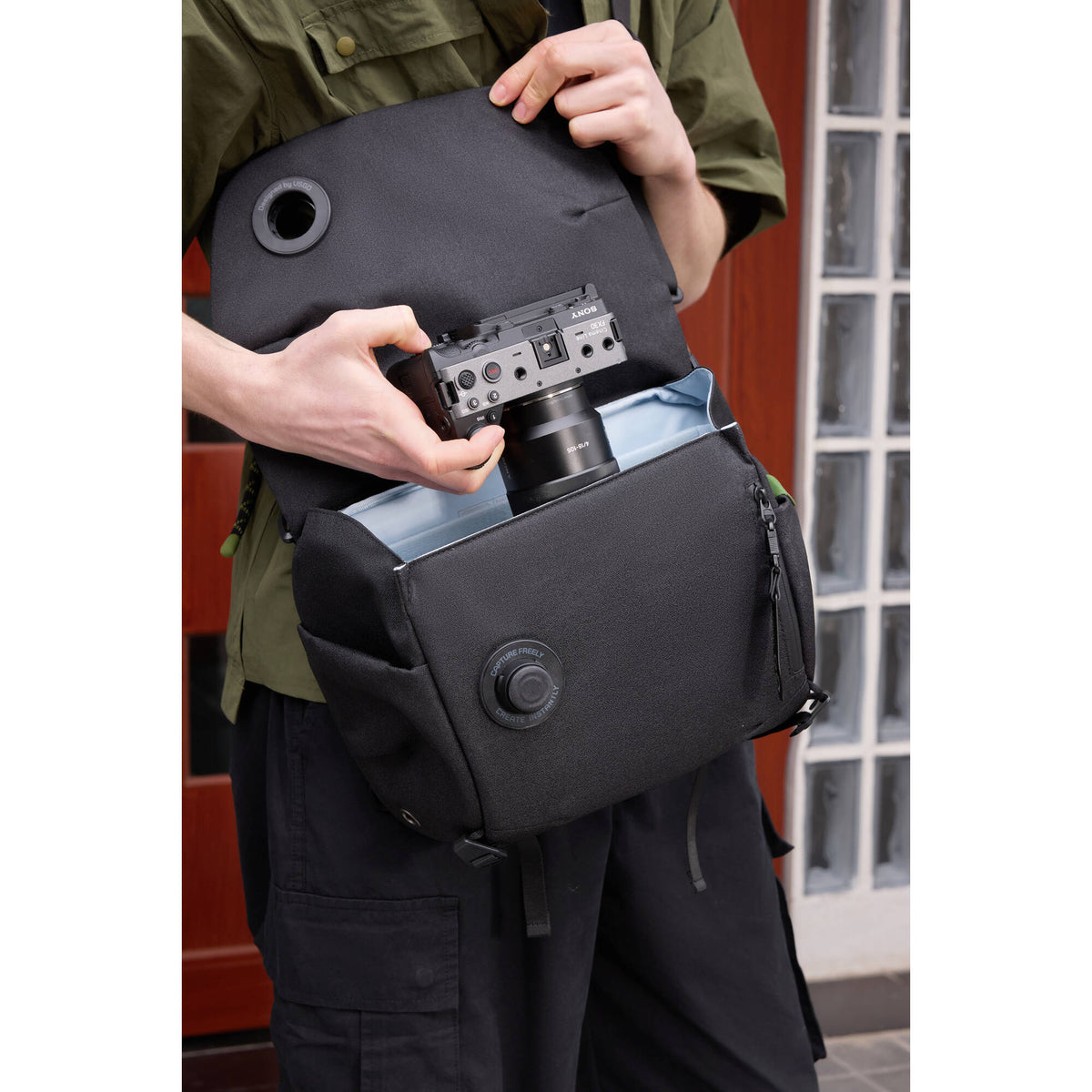 Bolso Bandolera VSGO Snipe Casual Travel (Negro, 6L) - contenido de la caja