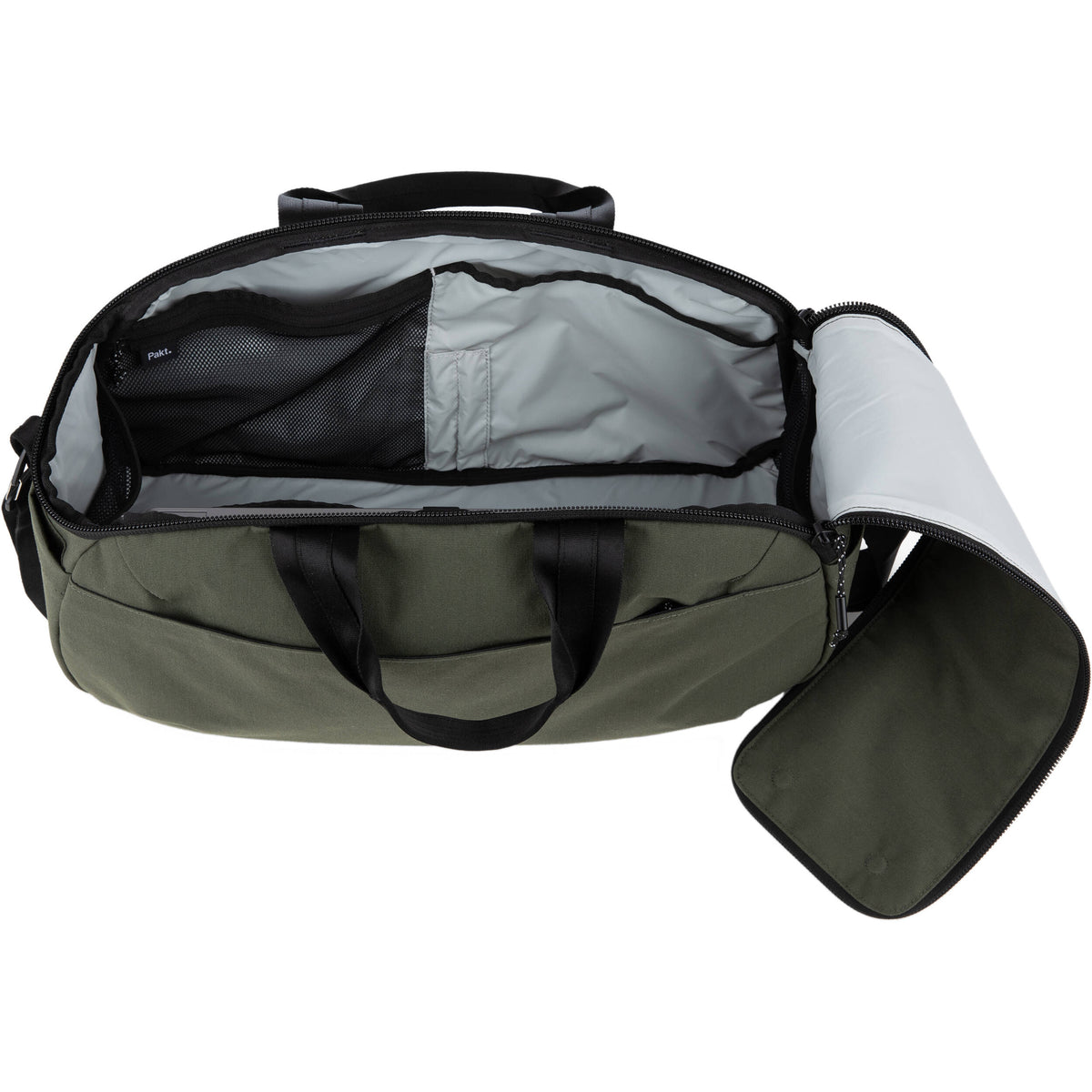 Bolso Pakt Travel Duffel (Forest, 25L) - vista lateral