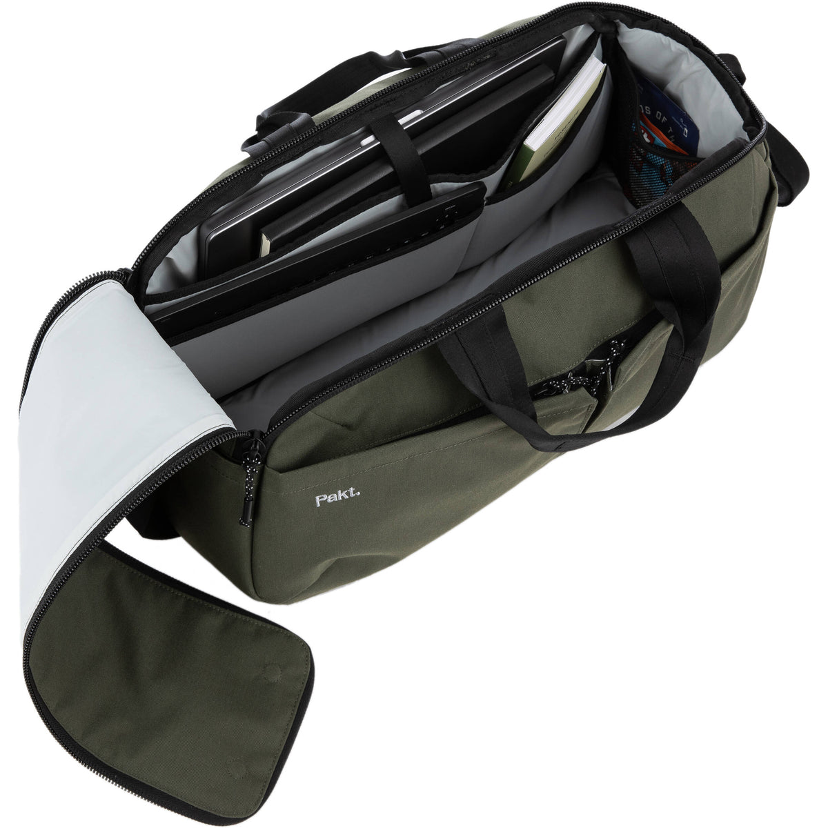 Bolso Pakt Travel Duffel (Forest, 25L) - detalle
