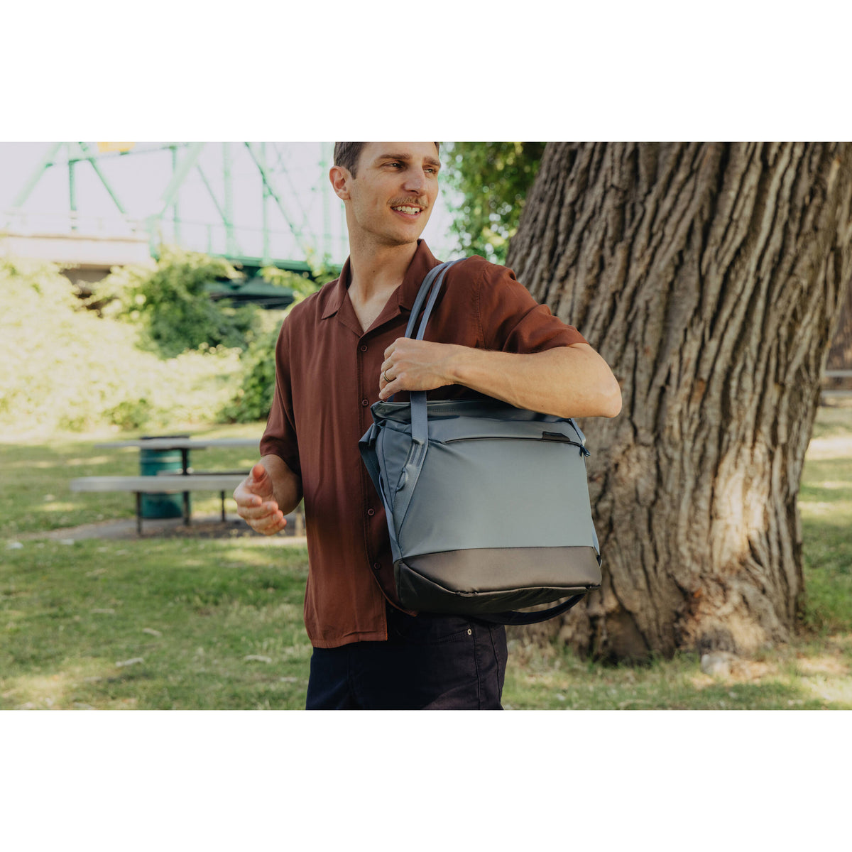 Bolso Peak Design Everyday (Ocean Azul) - detalle