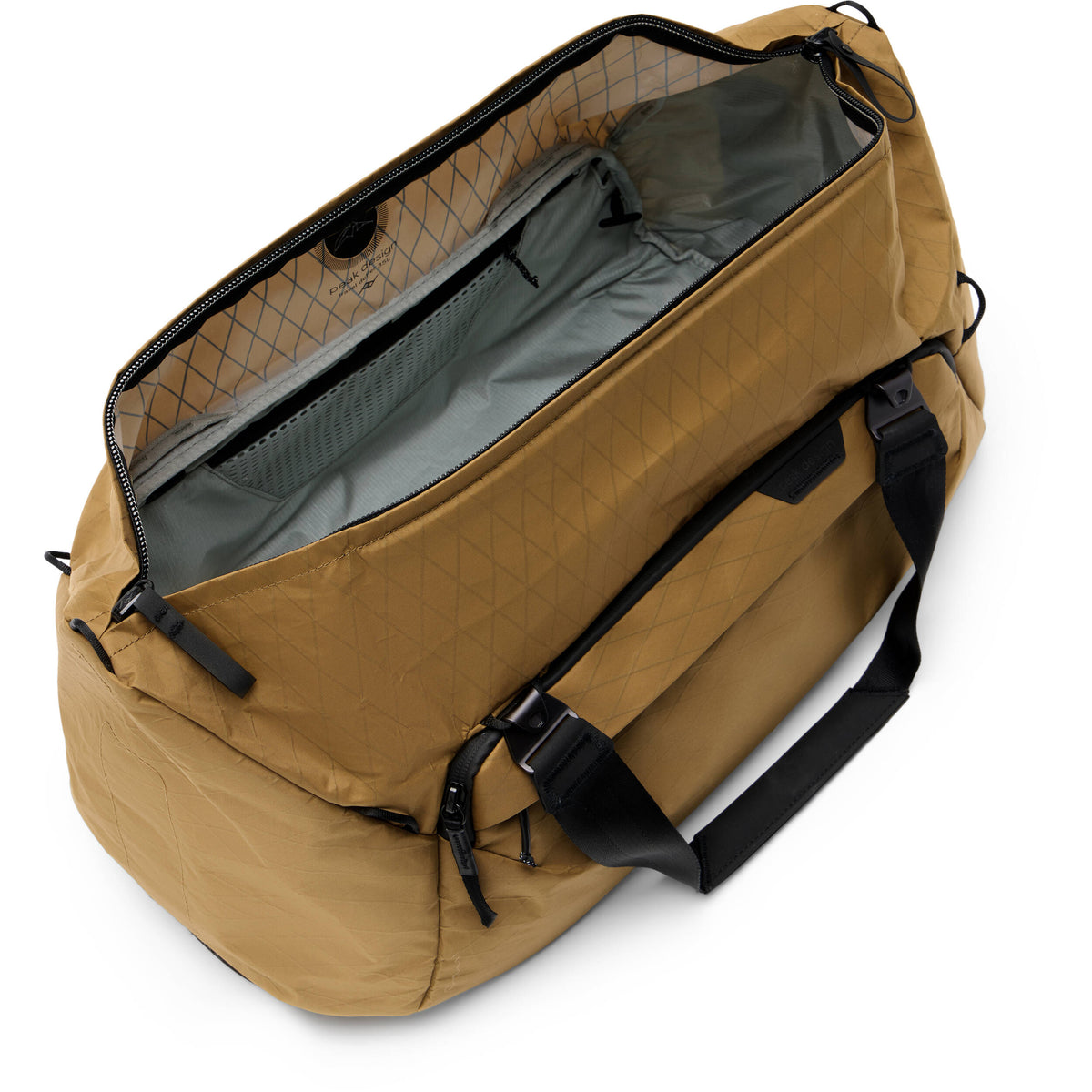 Bolso Peak Design Travel Duffel (Coyote, 35L) - vista frontal
