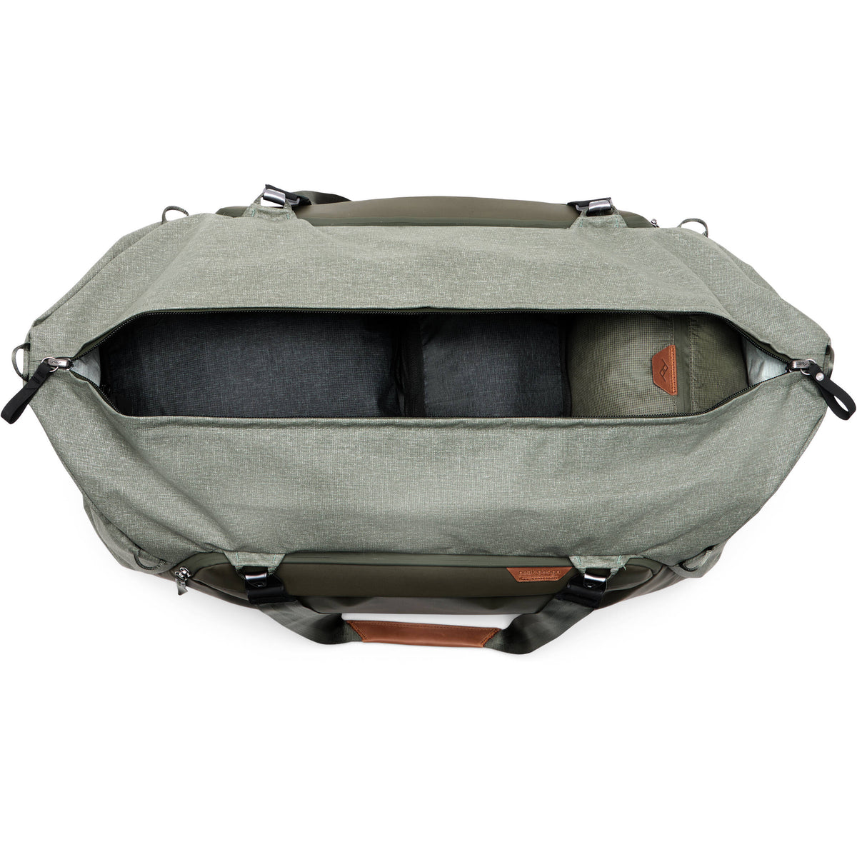 Bolso Peak Design Travel Duffel (Sage, 80L) - vista lateral