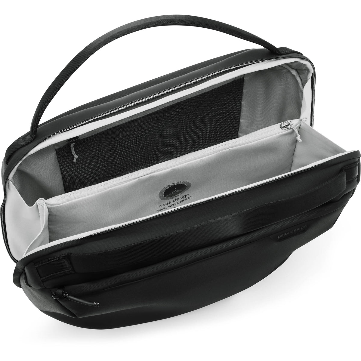 Bolso Peak Design Travel Weekender (Negro, 25L) - vista frontal