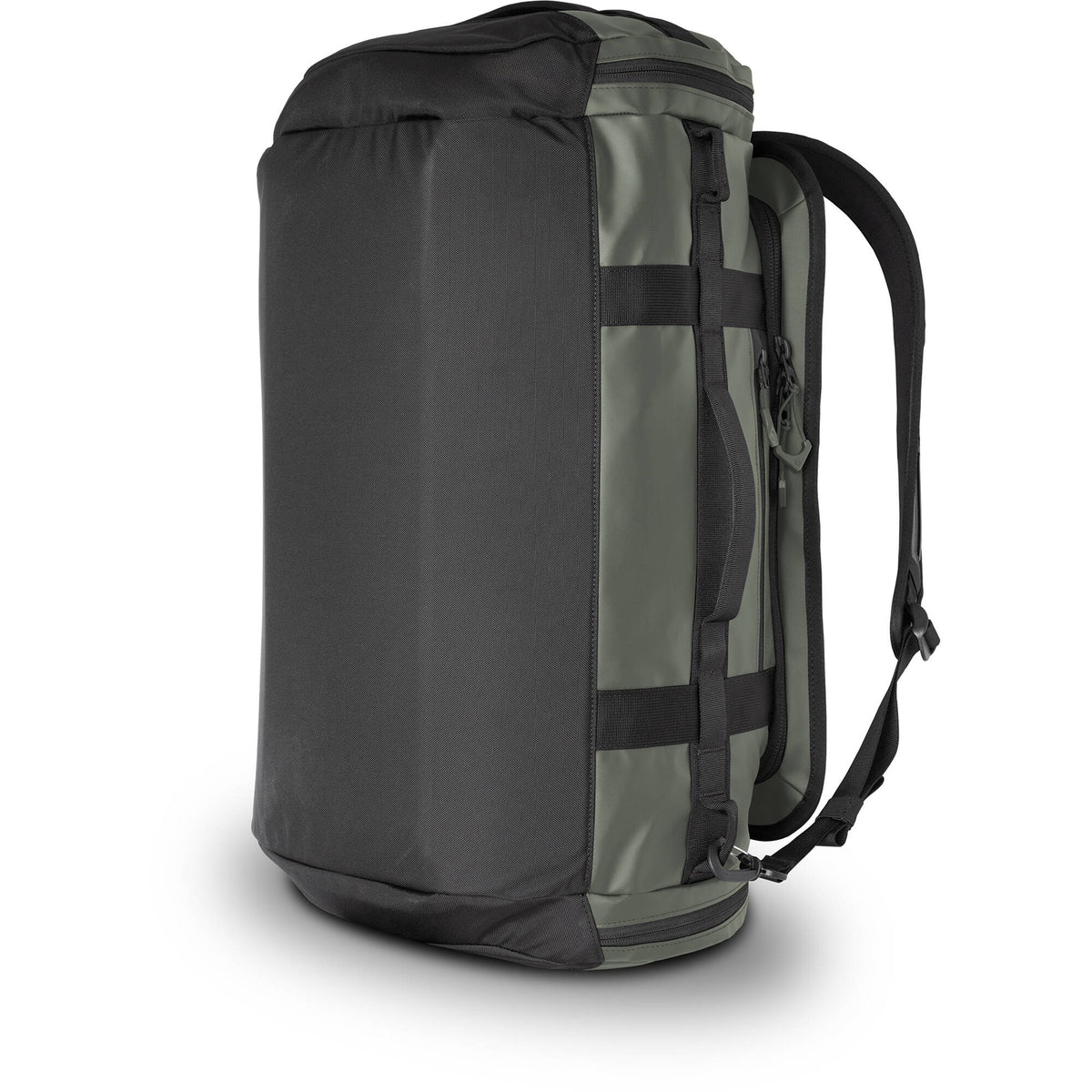 Bolso WANDRD CARRYALL Duffel (Verde Wasatch, 30L) - puertos y conexiones