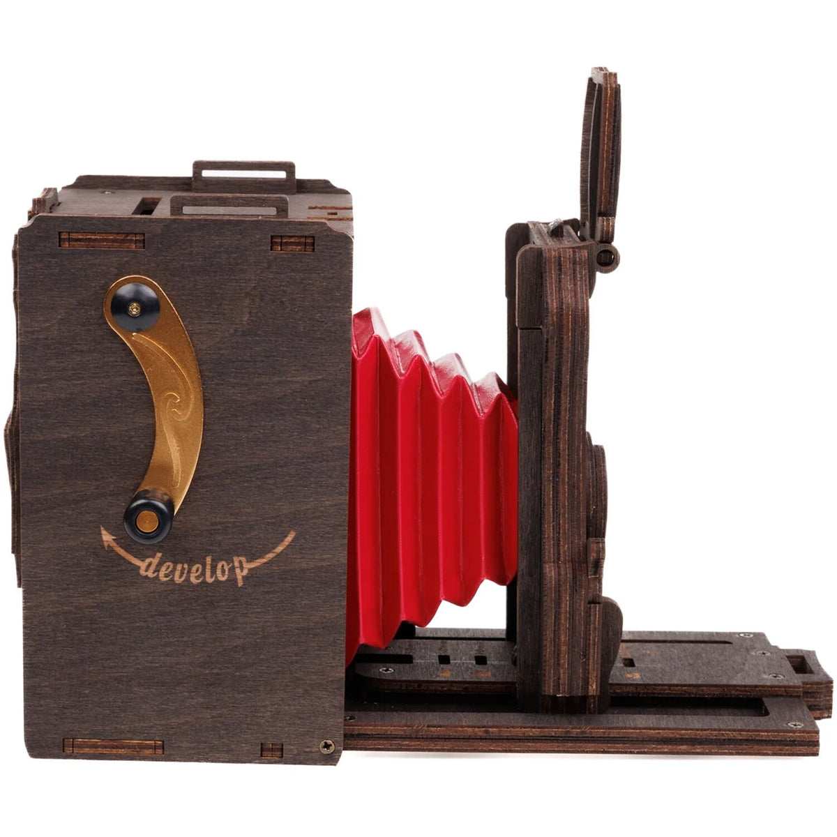 Cámara Analógica JollyLook Pinhole Kit Para Armar (Teñido Marrón) - vista trasera