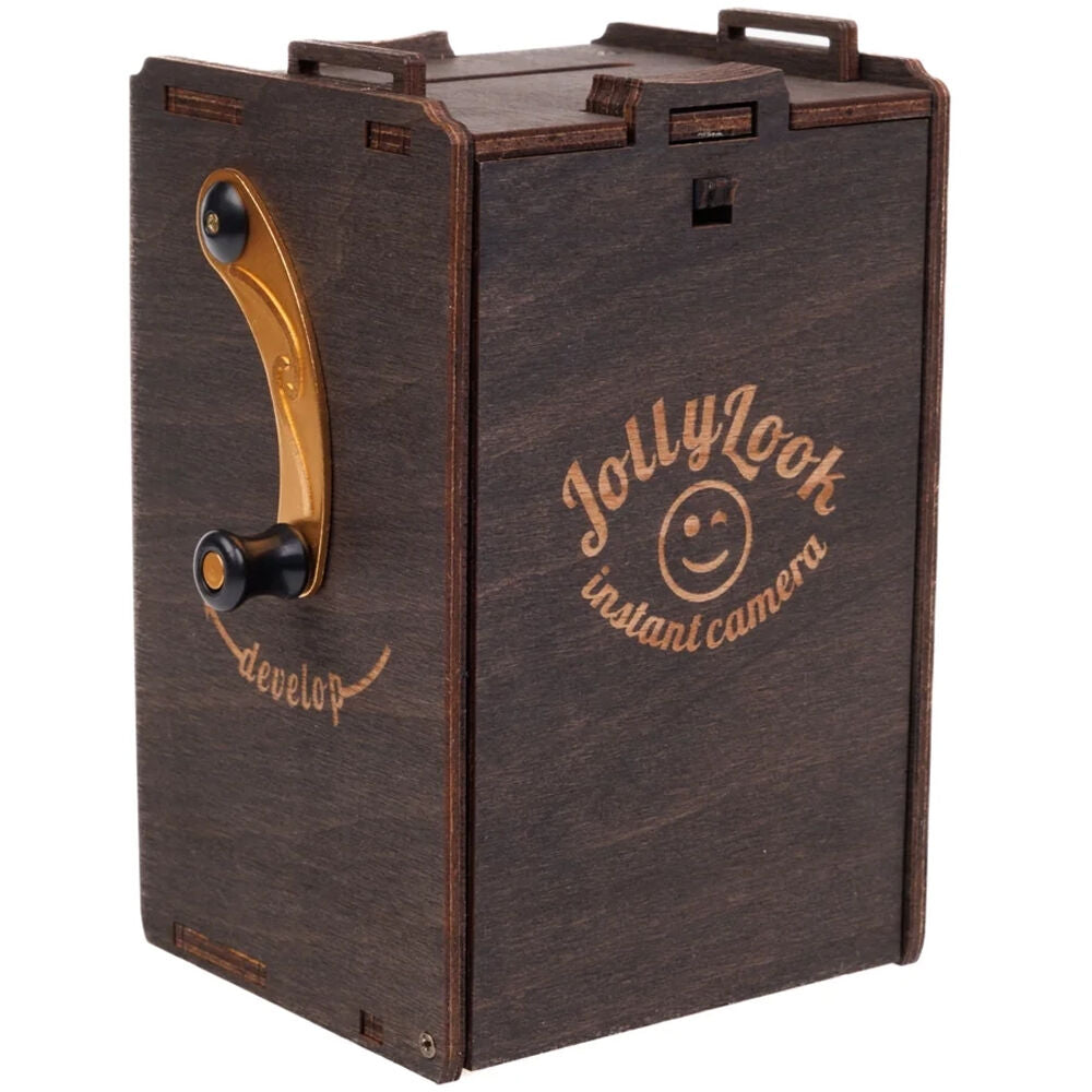 Cámara Analógica JollyLook Pinhole Kit Para Armar (Teñido Marrón) - contenido de la caja