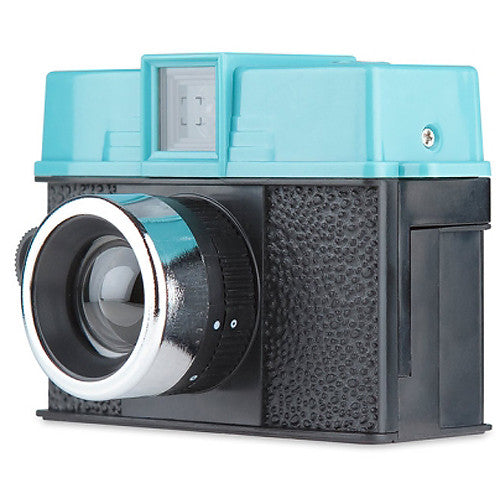 Cámara Analógica Lomography Diana Baby 110 con Kit de Lente de 12 mm (Verde Azulado y Negro) - vista frontal