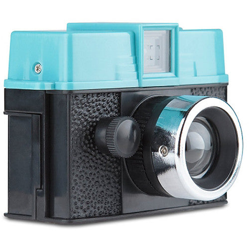 Cámara Analógica Lomography Diana Baby 110 con Kit de Lente de 12 mm (Verde Azulado y Negro) - vista trasera