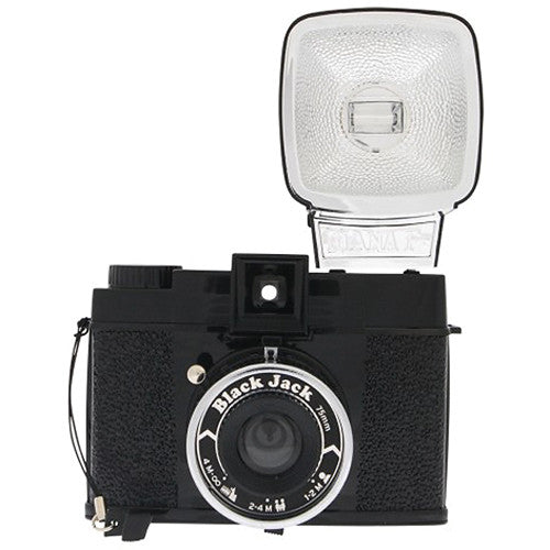 Cámara Analógica Lomography Diana F+ (Black Jack) - vista frontal