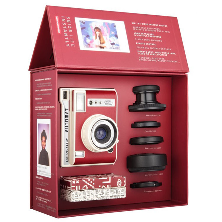 Cámara Analógica Lomography Lomo'Instant Automat y Lentes (South Beach) - puertos y conexiones