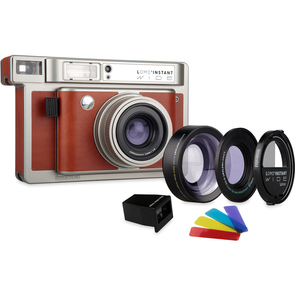 Cámara Analógica Lomography Lomo'Instant Wide Central Park y Lentes - puertos y conexiones