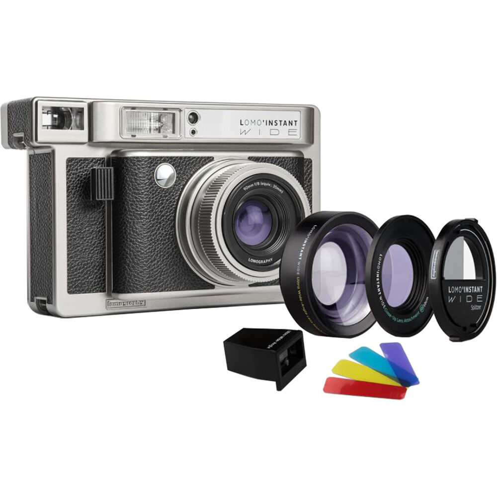 Cámara Analógica Lomography Lomo'Instant Wide Monte Carlo y Lentes - vista principal