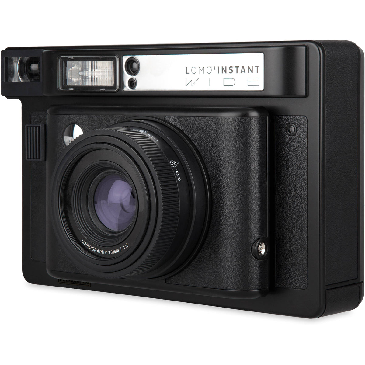 Cámara Analógica Lomography Lomo'Instant Wide (Negro) - vista frontal