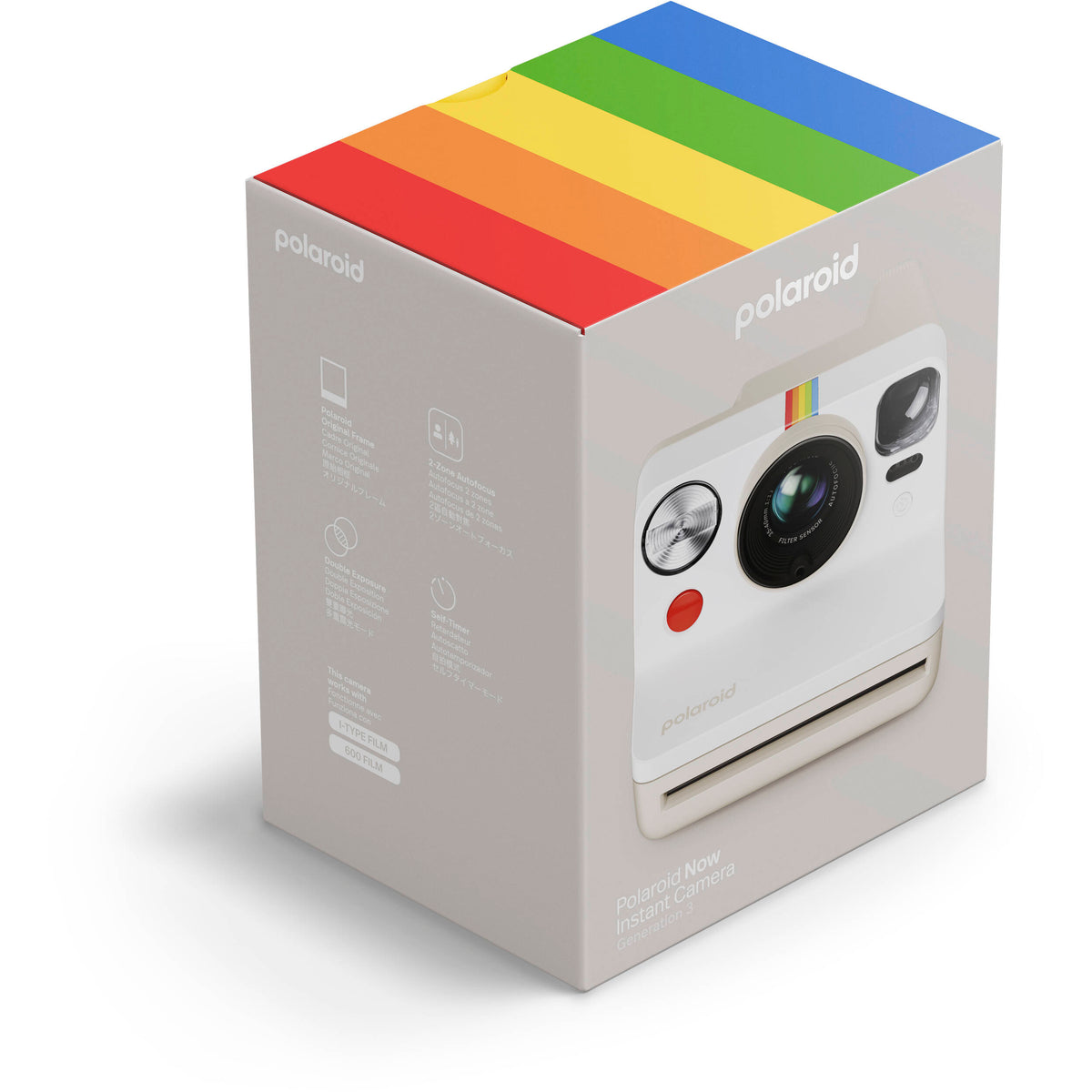 Cámara Analógica Polaroid Now+ Generation 3 i-Type con App Control (Blanco) - en uso