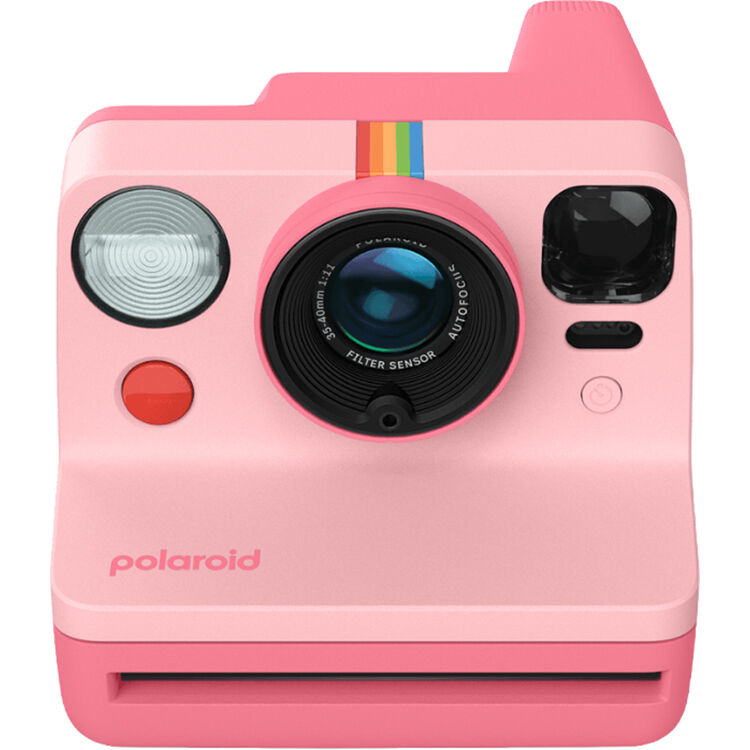 Cámara Analógica Polaroid Now Generation 3 i-Type Set Inicial (Rosa, 8 Exposiciones) con Película - vista frontal
