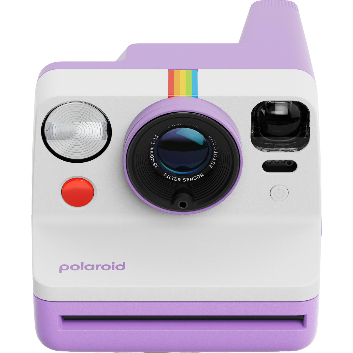 Cámara Analógica Polaroid Now Generation 3 i-Type Set Inicial (Violeta, 8 Exposiciones) con Película - vista frontal