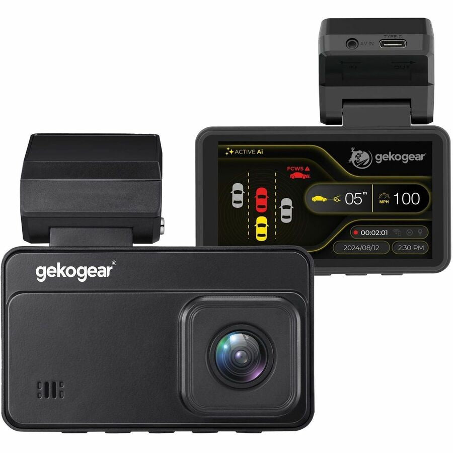 Cámara de Tablero GekoGear Orbit D220 2K Quad HD AI Front and Rear Dash Cam - vista 1