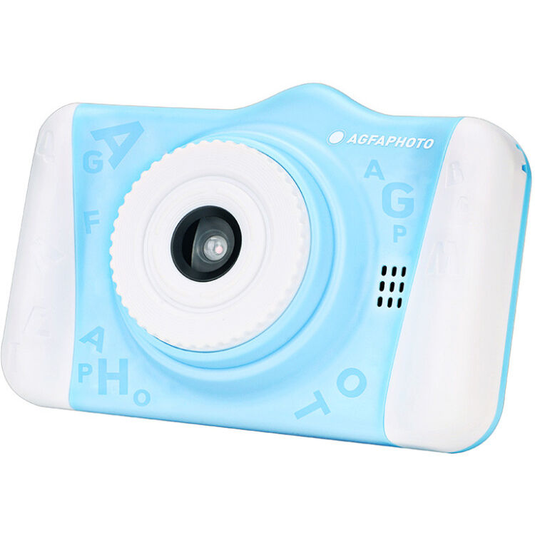 Cámara Digital AgfaPhoto Realikids Cam 2 para Niños Azul - vista lateral
