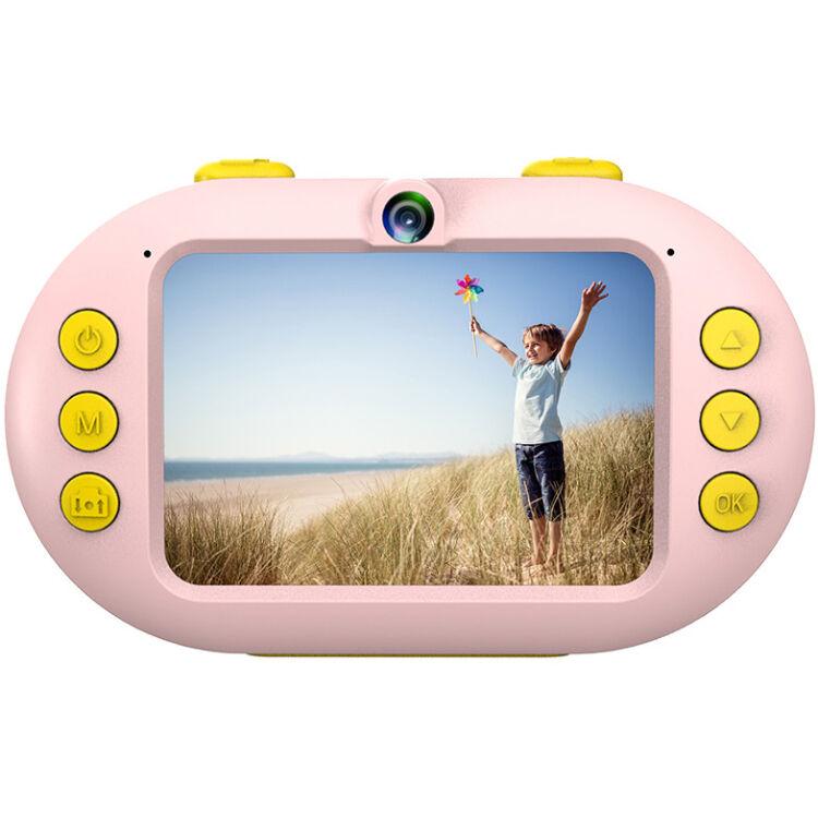 Cámara Digital AgfaPhoto Realikids Cam Sumergible 10 Metros Rosa - vista lateral