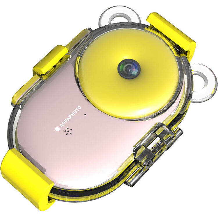 Cámara Digital AgfaPhoto Realikids Cam Sumergible 10 Metros Rosa - contenido de la caja