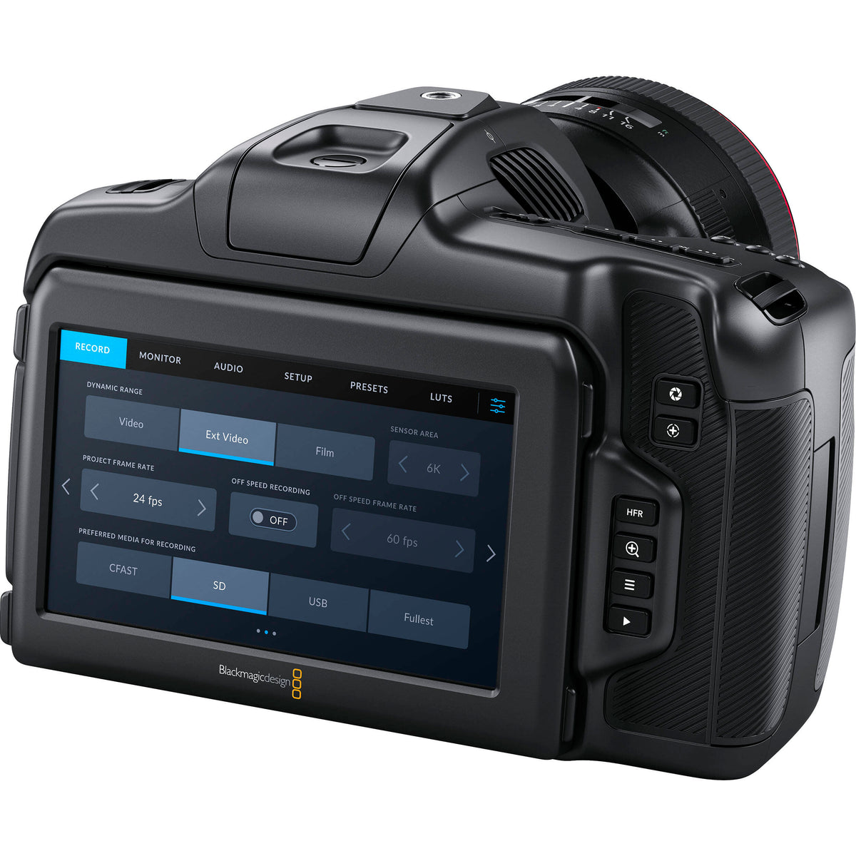 Cámara Digital Blackmagic Design Pocket 6K G2 - vista lateral