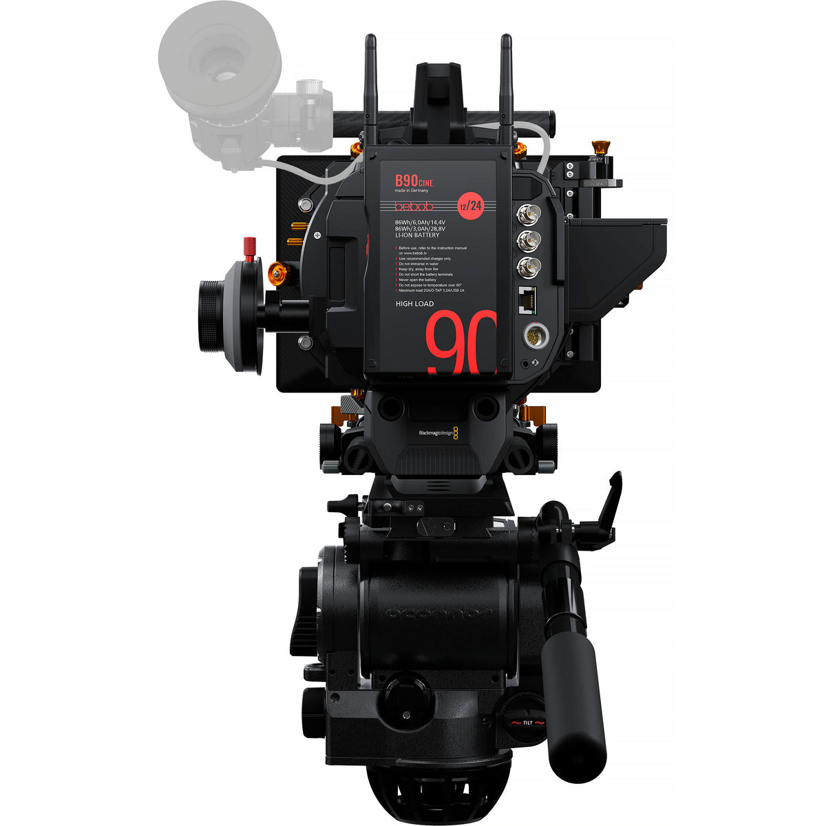 Cámara Digital Blackmagic Design URSA Cine 12K LF (PL Montura) - vista trasera