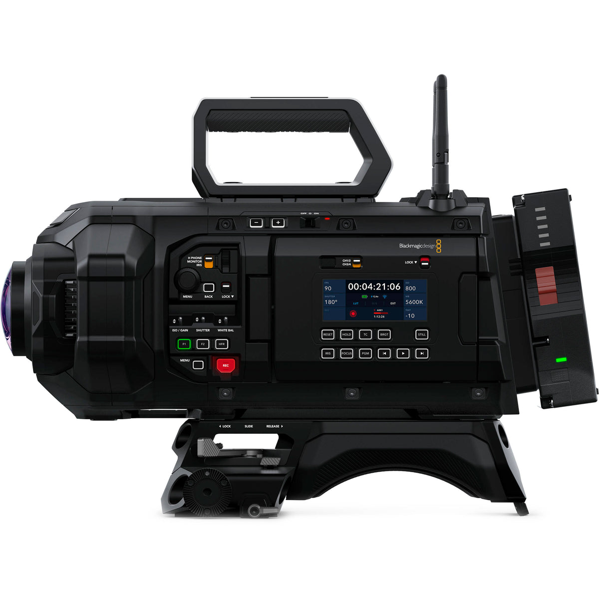 Cámara Digital Blackmagic Design URSA Cine Immersive - vista trasera