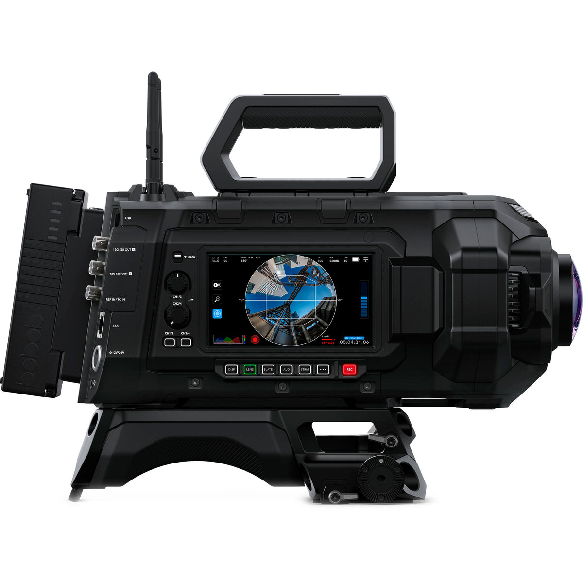 Cámara Digital Blackmagic Design URSA Cine Immersive - vista lateral
