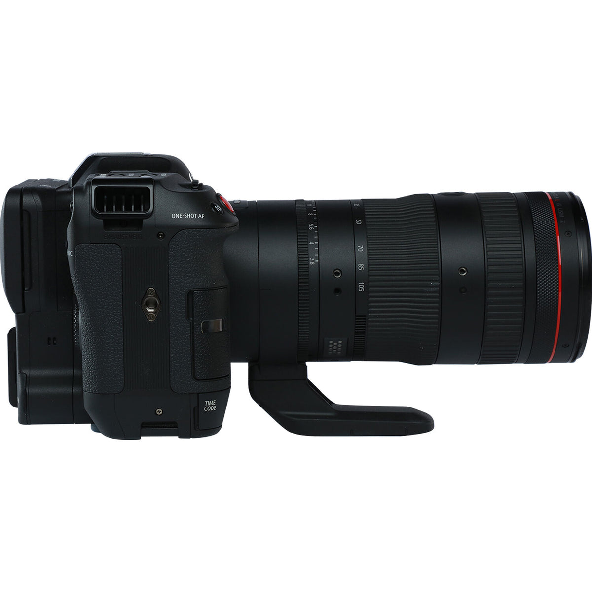 Cámara Digital Canon EOS C70 Cinema Kit con RF 24-105mm f/2.8 Lente - vista lateral
