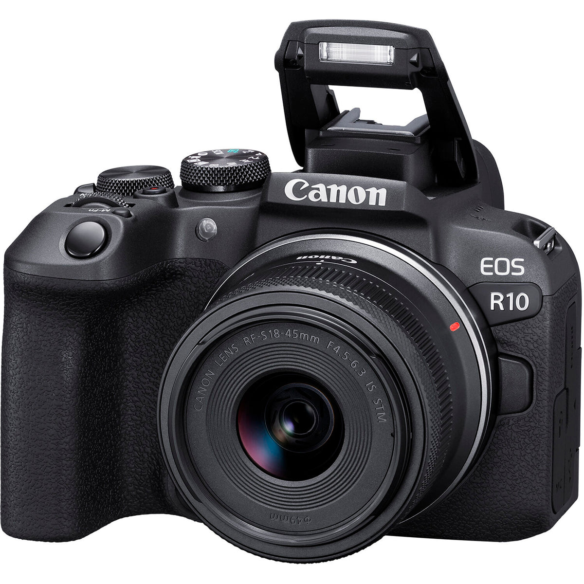 Cámara Digital Canon EOS R10 con Lente RF-S 18-45mm, Micrófono y Grip