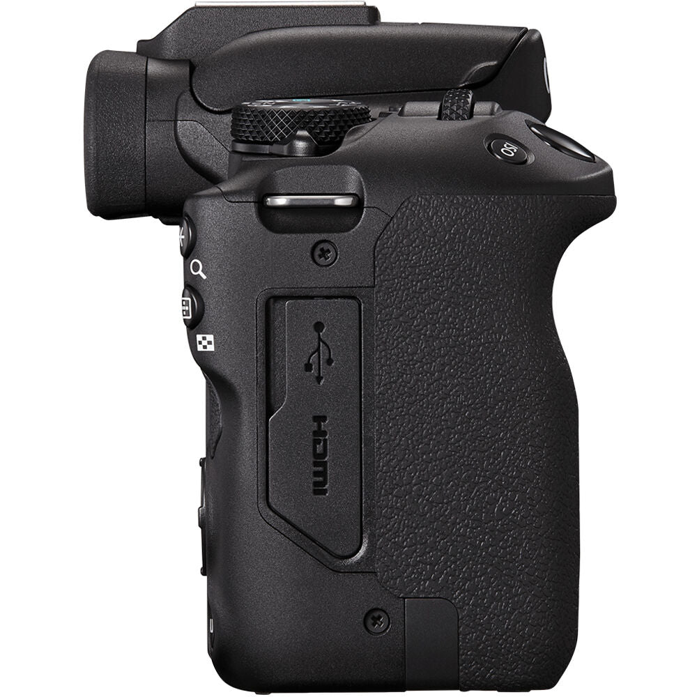 Cámara Digital Canon EOS R50 con Firmware de Guías de Recorte Negra - detalle