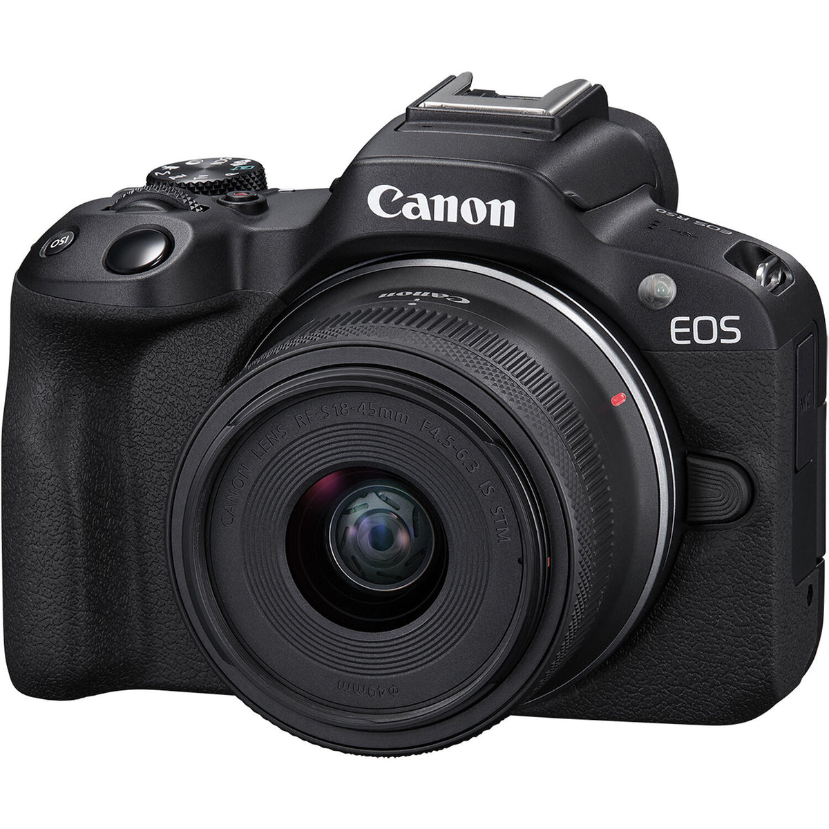 Cámara Digital Canon EOS R50 con Lentes RF-S 18-45mm y RF-S 55-210mm Negra