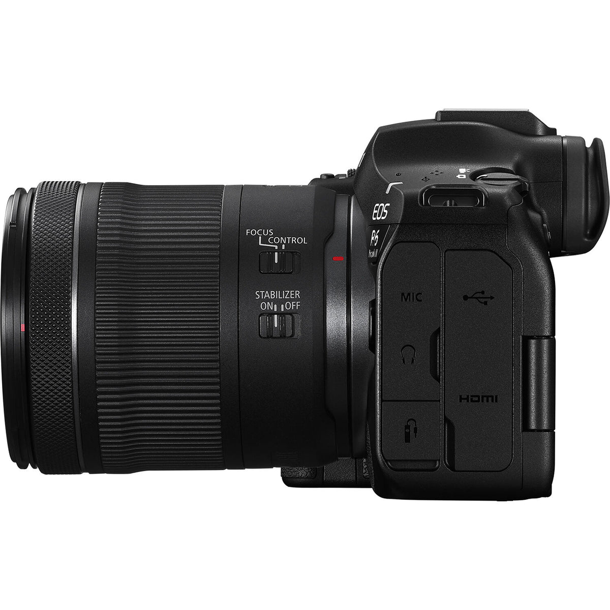 Cámara Digital Canon EOS R6 Mark III con Lente RF 24-105mm f/4-7.1 - vista trasera