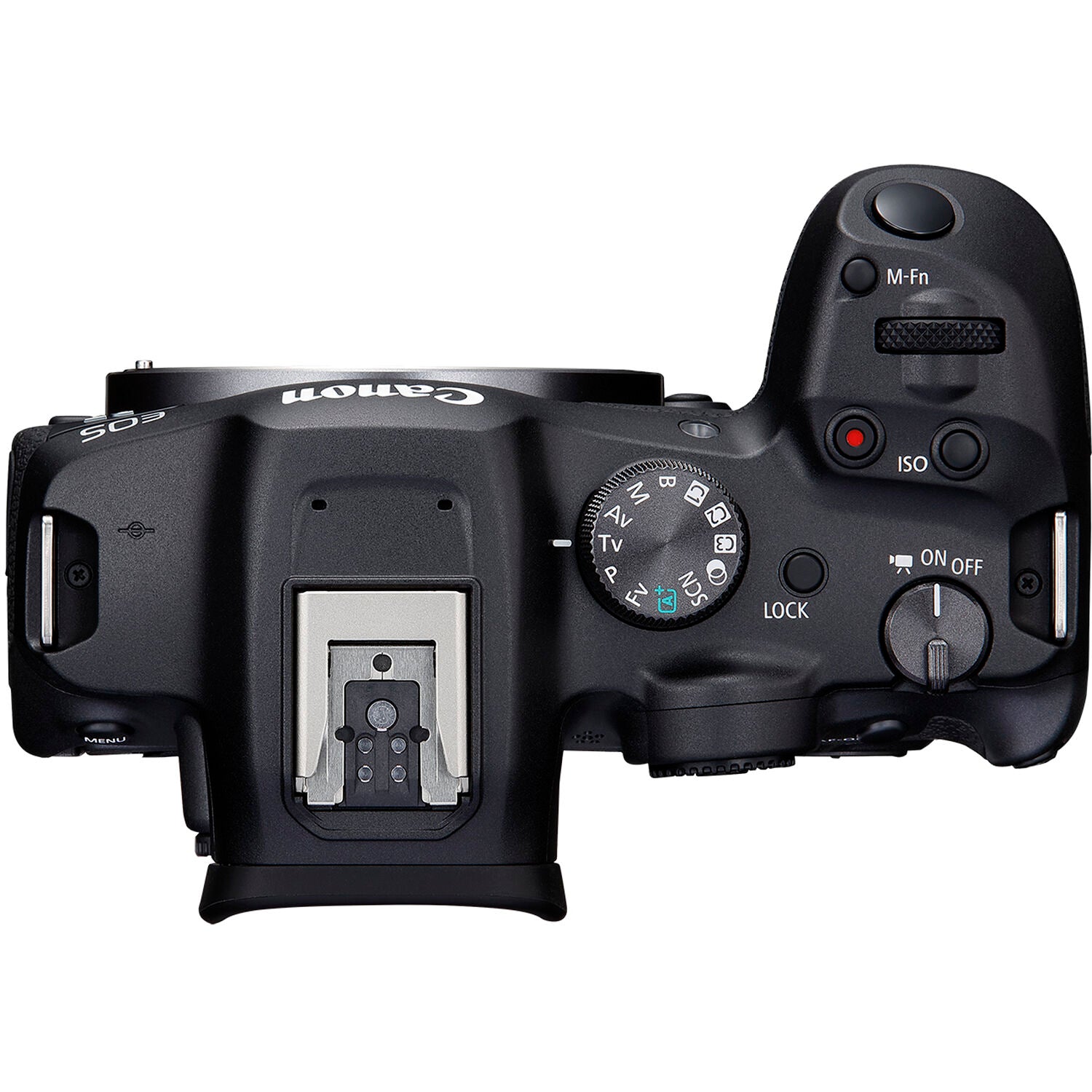 Cámara Digital Canon EOS R7 con Firmware de Guías de Recorte - vista trasera