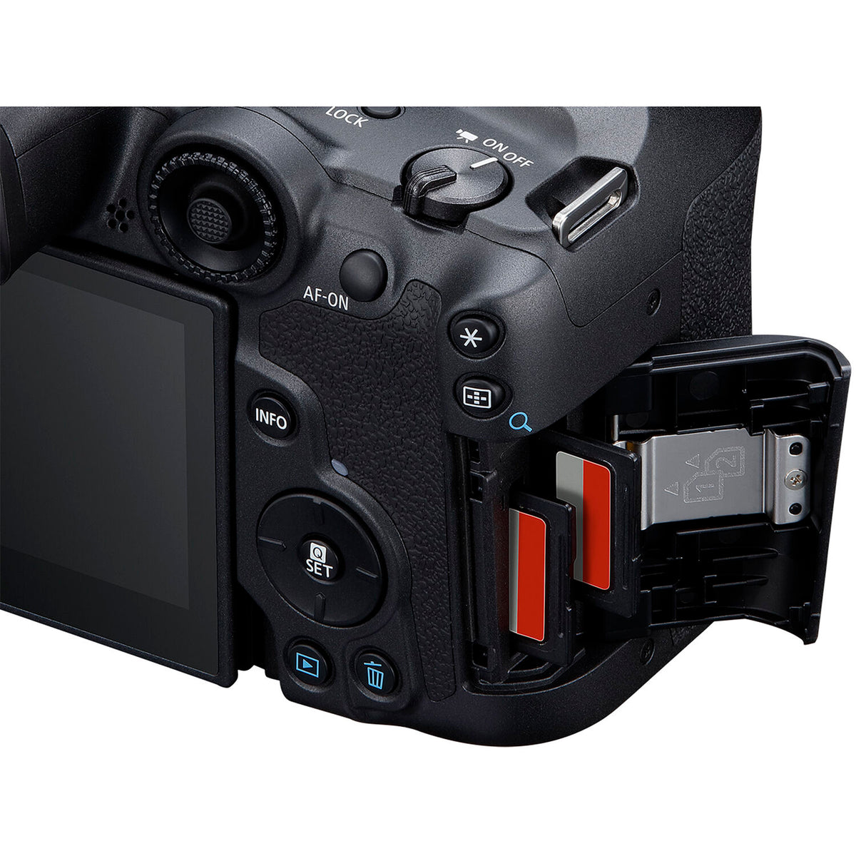 Cámara Digital Canon EOS R7 con Firmware de Guías de Recorte - en uso