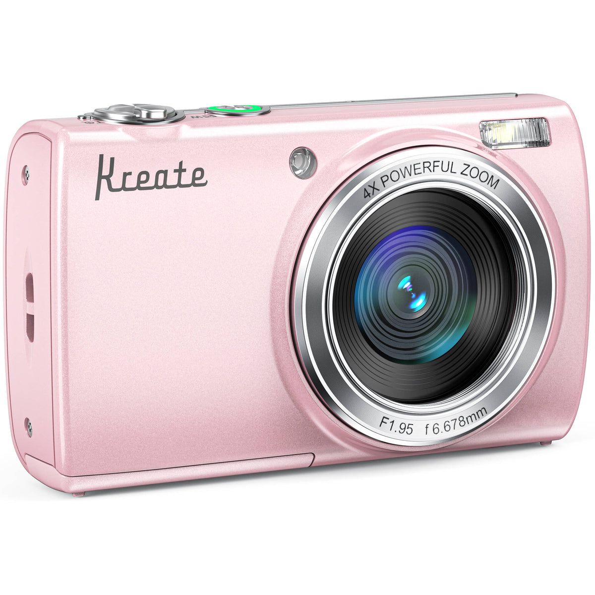Cámara Digital Kreate KR48 Pantalla Táctil 4K Rosa - vista trasera