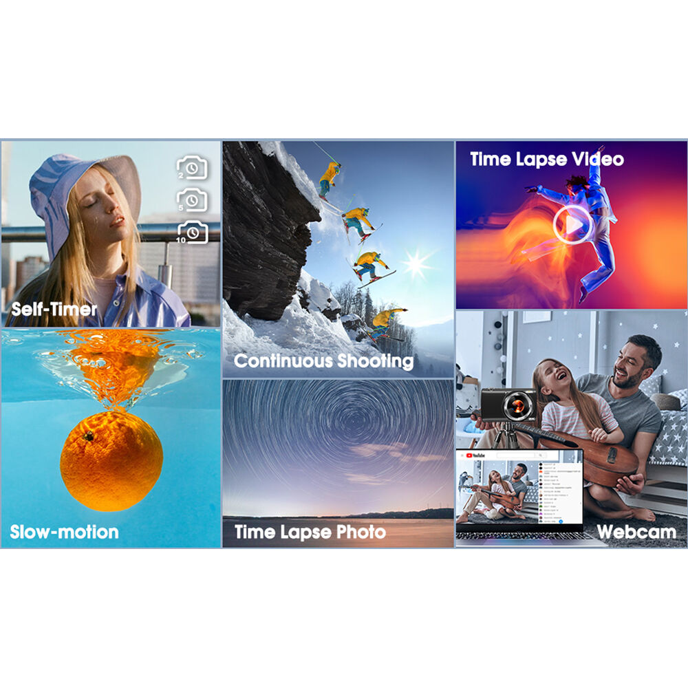 Cámara Digital Kreate KR48 Pantalla Táctil 4K Rosa - contenido de la caja