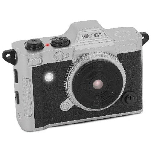 Cámara Digital Minolta Mini Pro Compacta de Bolsillo Negra - vista trasera