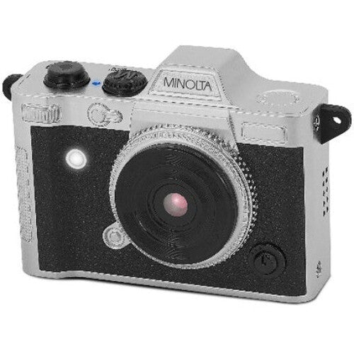 Cámara Digital Minolta Mini Pro Compacta de Bolsillo Negra - vista lateral