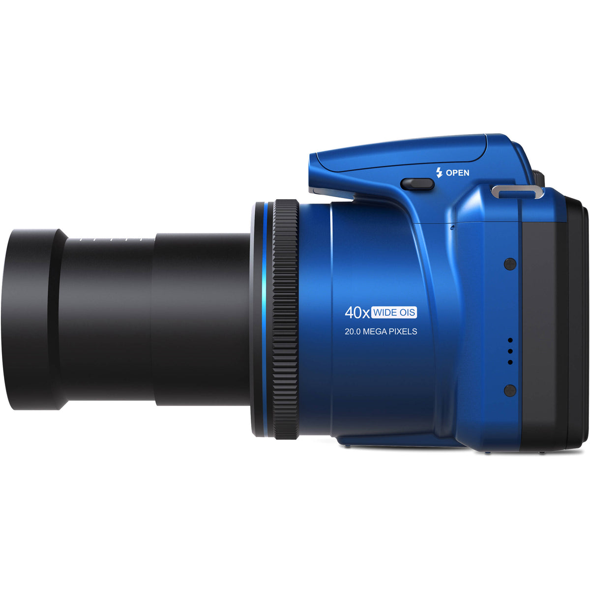 Cámara Digital Minolta MN40Z Zoom Óptico 40x 24-960mm Azul - puertos y conexiones