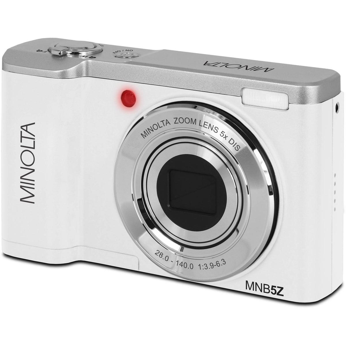 Cámara Digital Minolta MNB5Z 56MP Zoom Óptico 5x Blanca - vista trasera