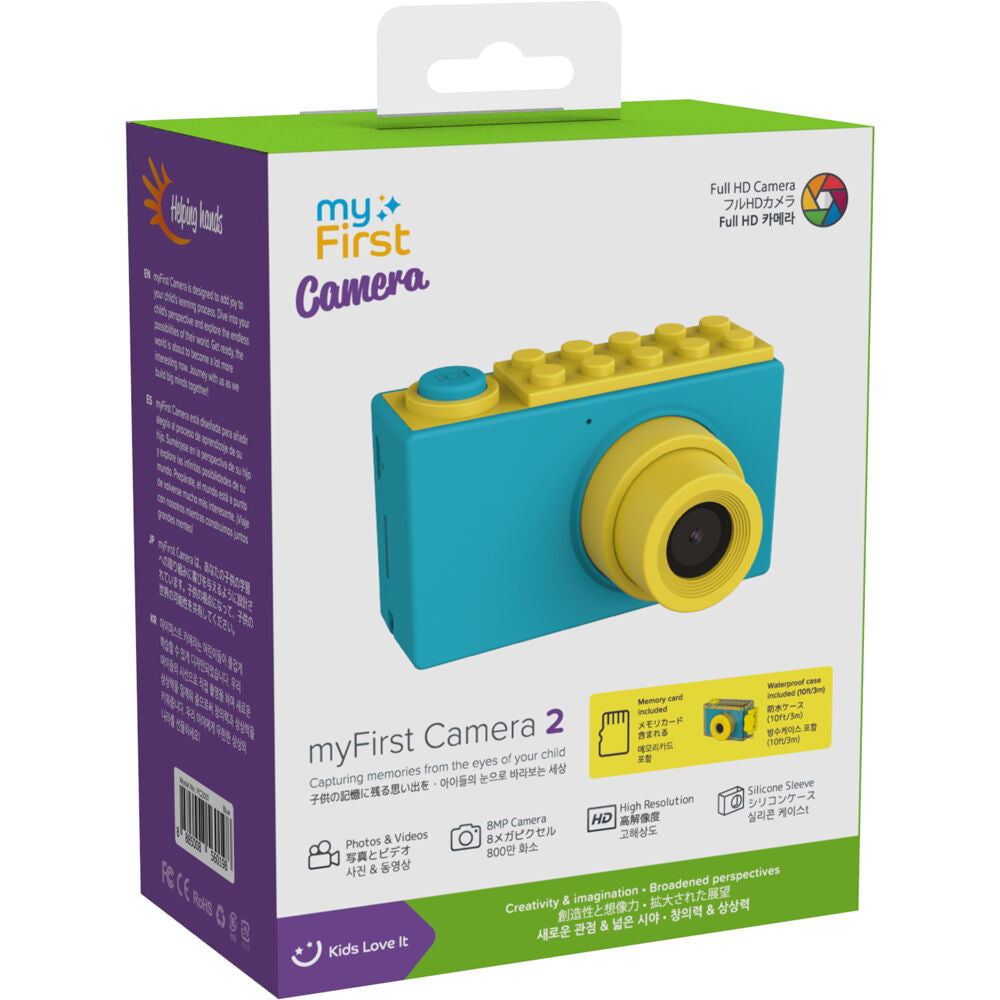 Cámara Digital myFirst Kids 2 Sumergible para Niños Azul - puertos y conexiones