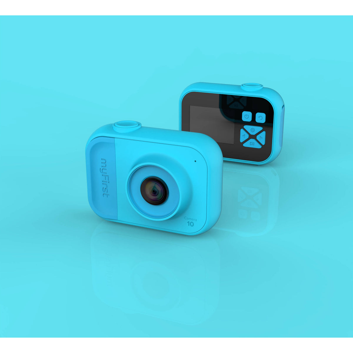 Cámara Digital myFirst Kids Mini 10 para Niños Azul - vista trasera