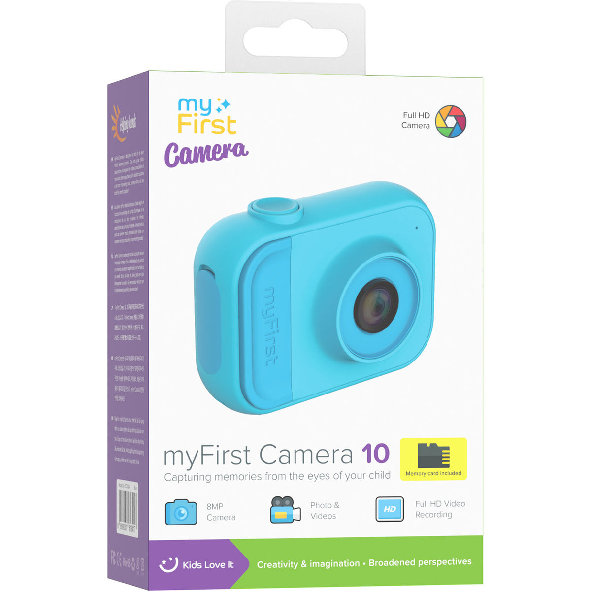 Cámara Digital myFirst Kids Mini 10 para Niños Azul - vista lateral