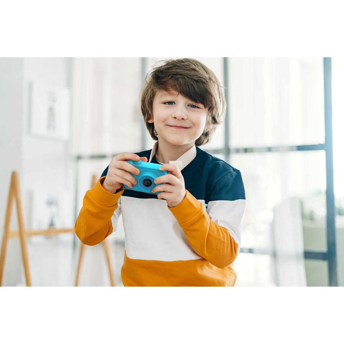 Cámara Digital myFirst Kids Mini 10 para Niños Azul - puertos y conexiones