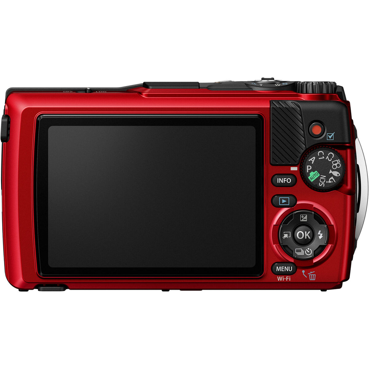Cámara Digital OM System Tough TG-7 Sumergible Roja